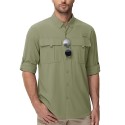 Men's Quick Dry Tactical Shirts UV Protection Hiking Shirt