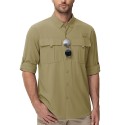 Men's Quick Dry Tactical Shirts UV Protection Hiking Shirt
