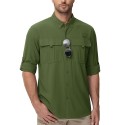 Men's Quick Dry Tactical Shirts UV Protection Hiking Shirt