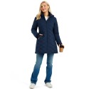 Women's Long Waterproof Puffer Jacket with Hood