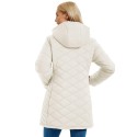 Women's Long Waterproof Puffer Jacket with Hood