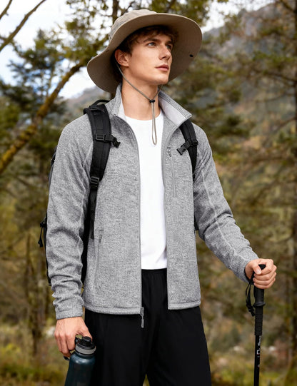 Men's Fleece Jacket Full Zip Casual Outdoor Wear