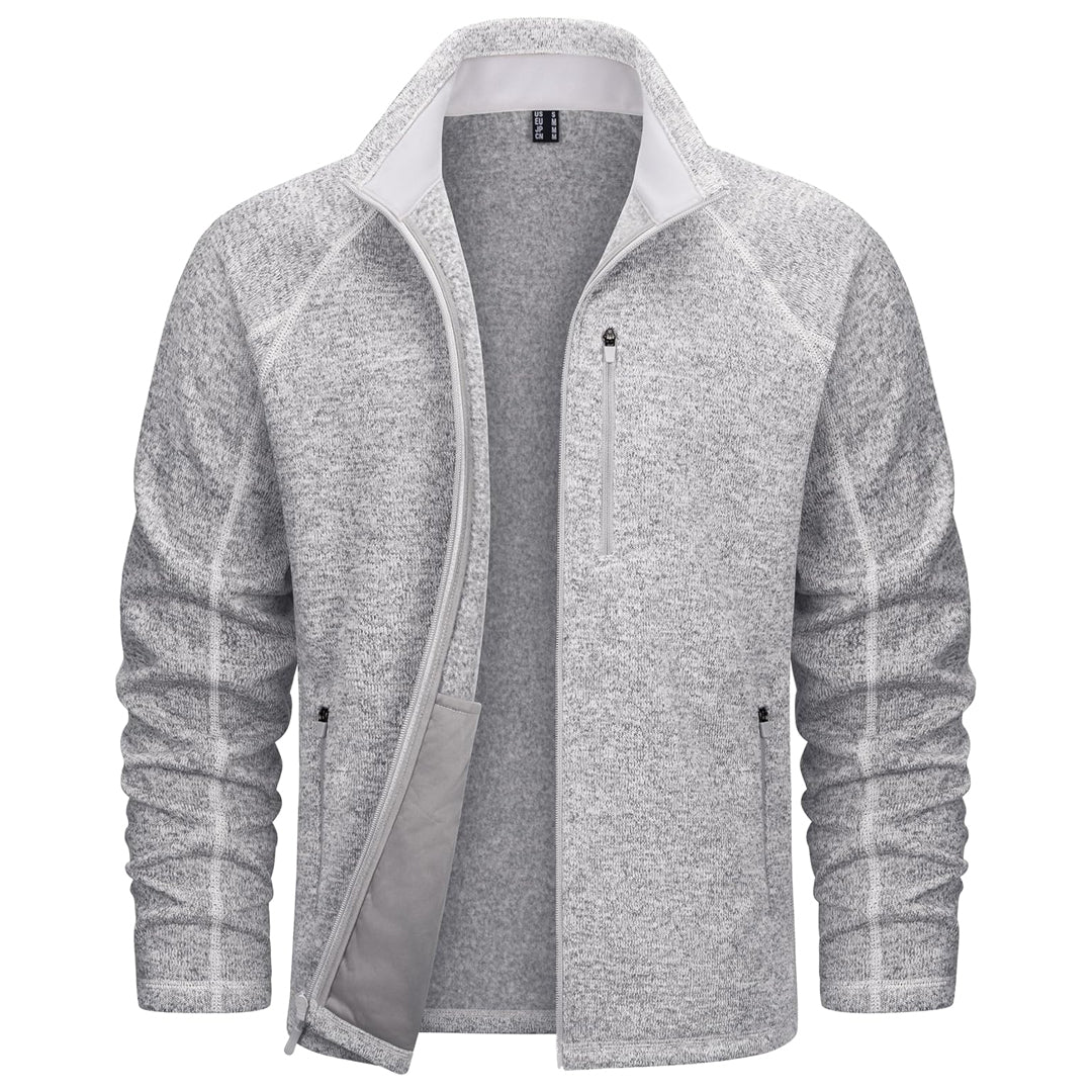 Men's Fleece Jacket Full Zip Casual Outdoor Wear