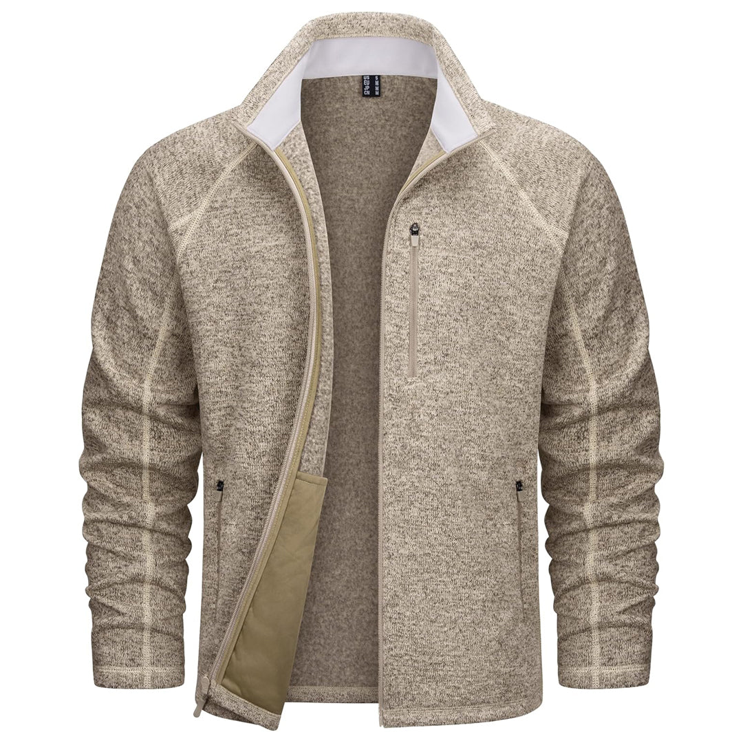 Men's Fleece Jacket Full Zip Casual Outdoor Wear