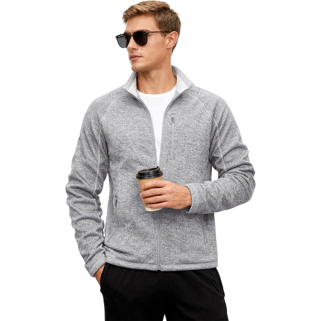 Men's Fleece Jacket Full Zip Casual Outdoor Wear
