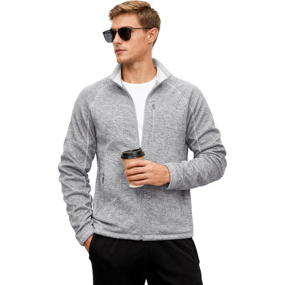 Men's Fleece Jacket Full Zip Casual Outdoor Wear