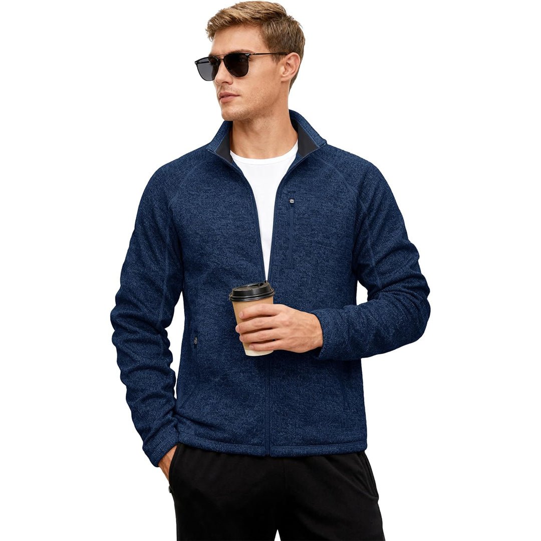 Men's Fleece Jacket Full Zip Casual Outdoor Wear