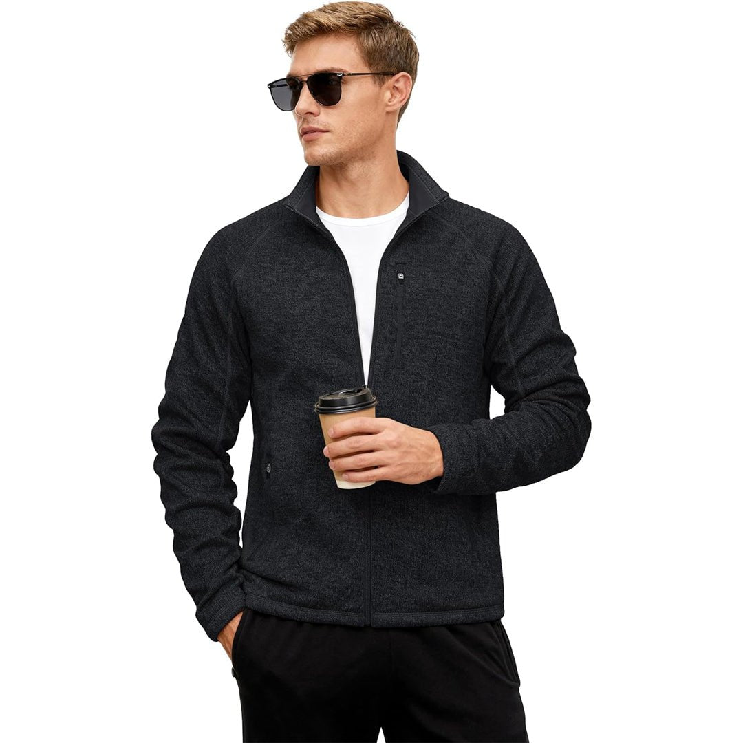 Men's Fleece Jacket Full Zip Casual Outdoor Wear