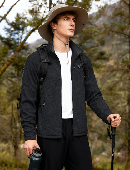 Men's Fleece Jacket Full Zip Casual Outdoor Wear