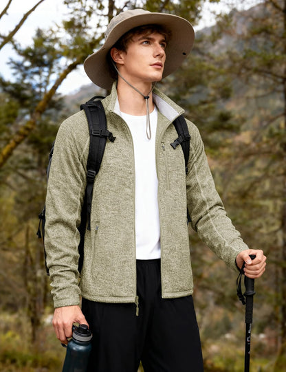 Men's Fleece Jacket Full Zip Casual Outdoor Wear