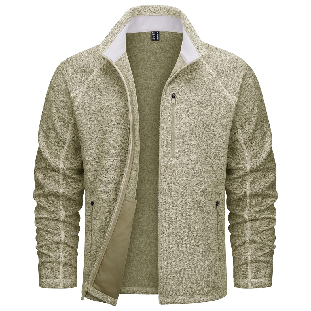 Men's Fleece Jacket Full Zip Casual Outdoor Wear
