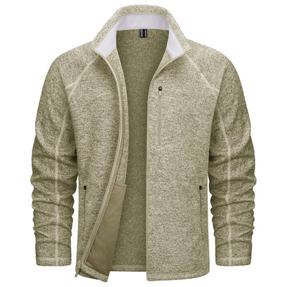 Men's Fleece Jacket Full Zip Casual Outdoor Wear