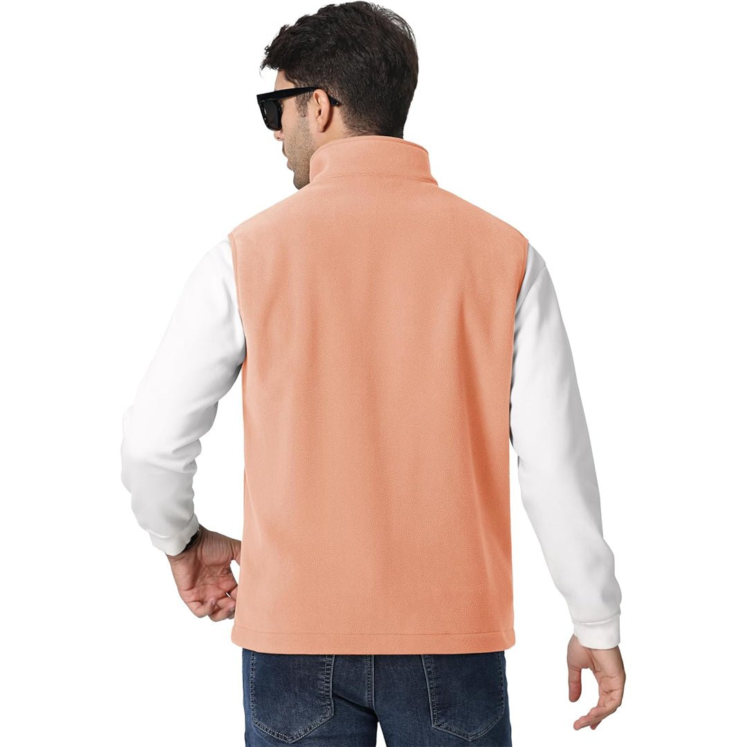 Men's Fleece Vest Sleeveless Outdoor Hiking Jacket
