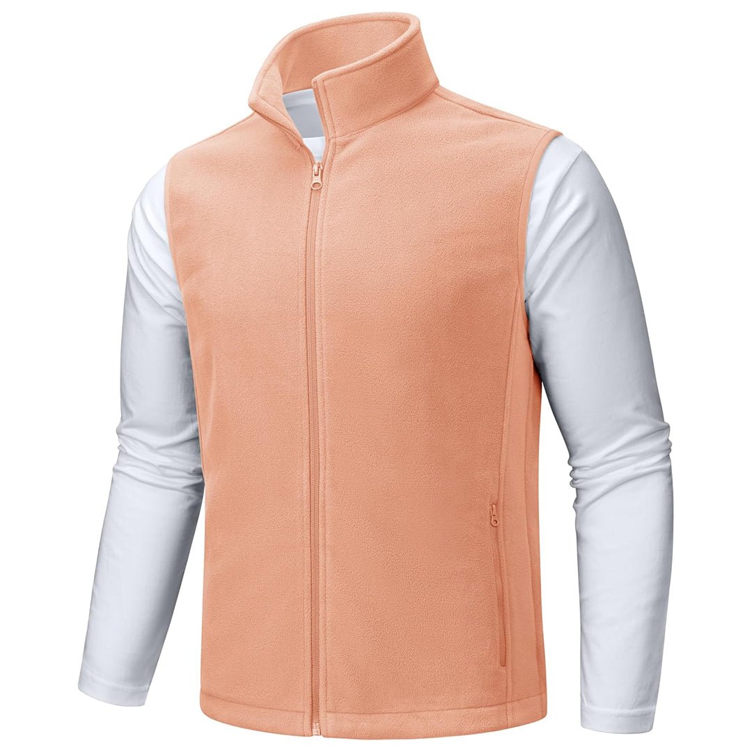Men's Fleece Vest Sleeveless Outdoor Hiking Jacket
