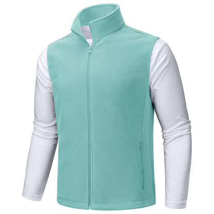 Men's Fleece Vest Sleeveless Outdoor Hiking Jacket