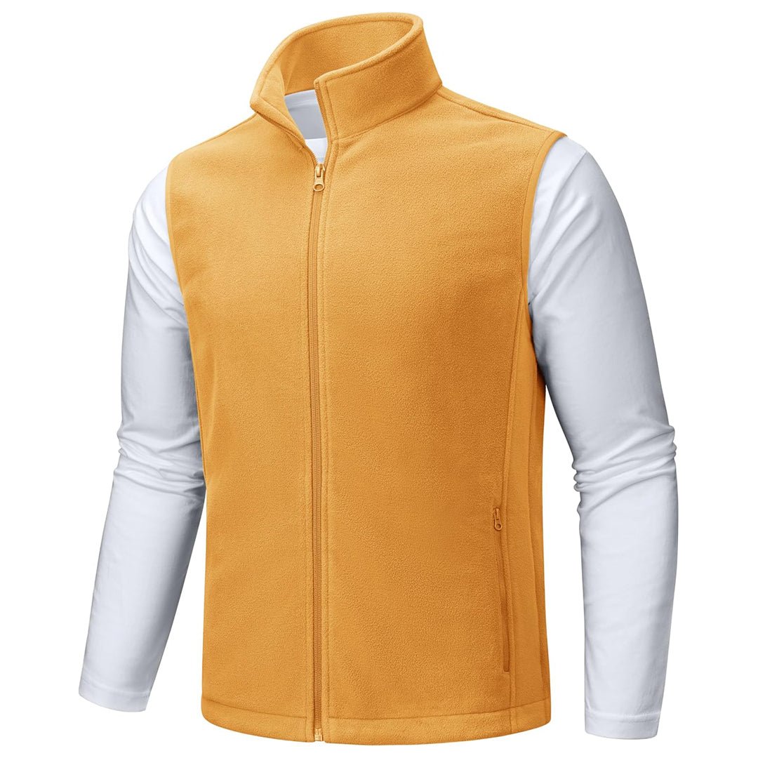 Men's Fleece Vest Sleeveless Outdoor Hiking Jacket