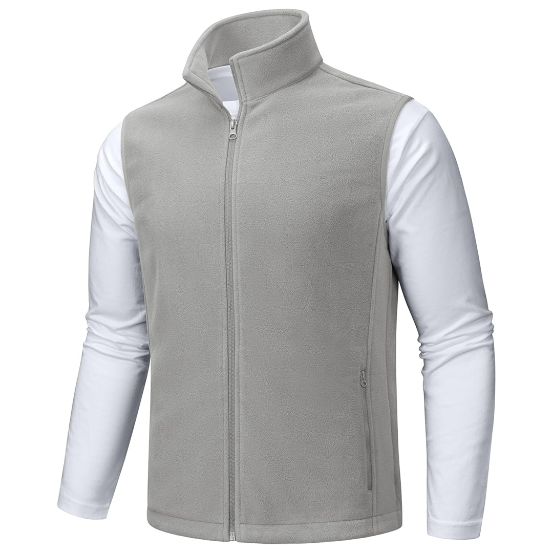 Men's Fleece Vest Sleeveless Outdoor Hiking Jacket