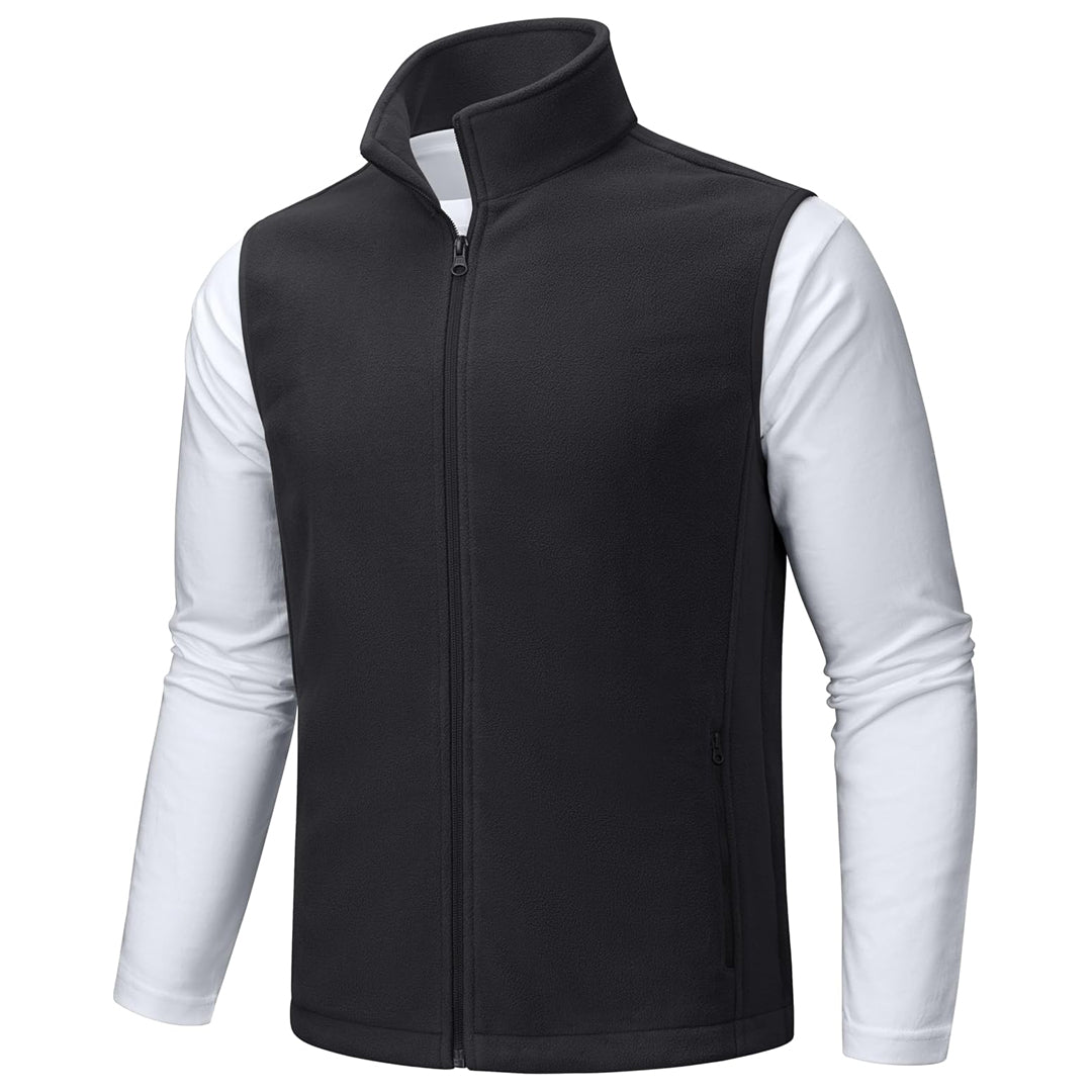 Men's Fleece Vest Sleeveless Outdoor Hiking Jacket