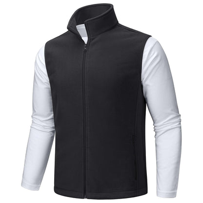 Men's Fleece Vest Sleeveless Outdoor Hiking Jacket
