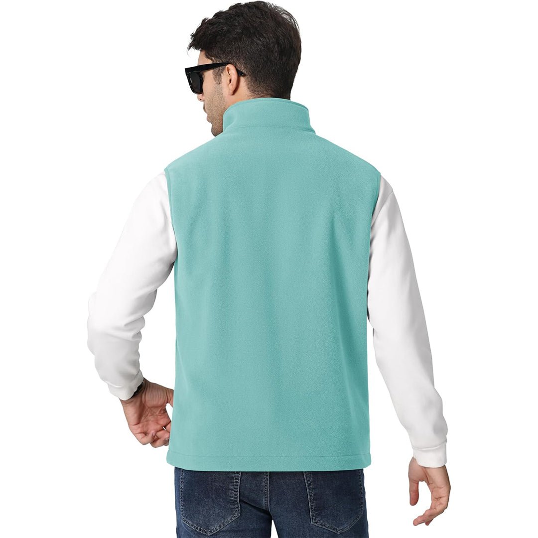 Men's Fleece Vest Sleeveless Outdoor Hiking Jacket