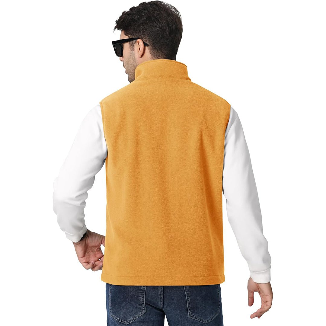 Men's Fleece Vest Sleeveless Outdoor Hiking Jacket