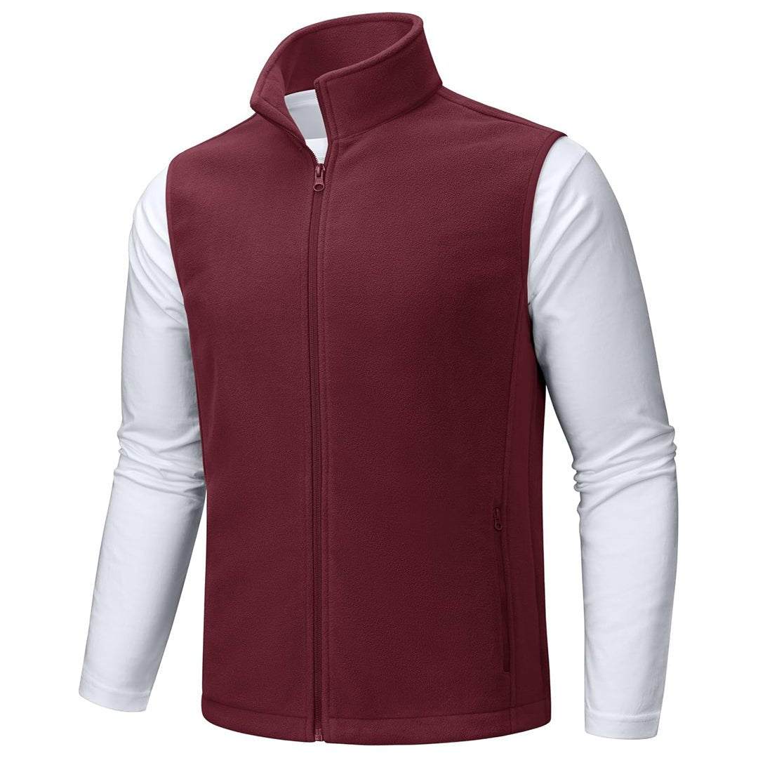 Men's Fleece Vest Sleeveless Outdoor Hiking Jacket