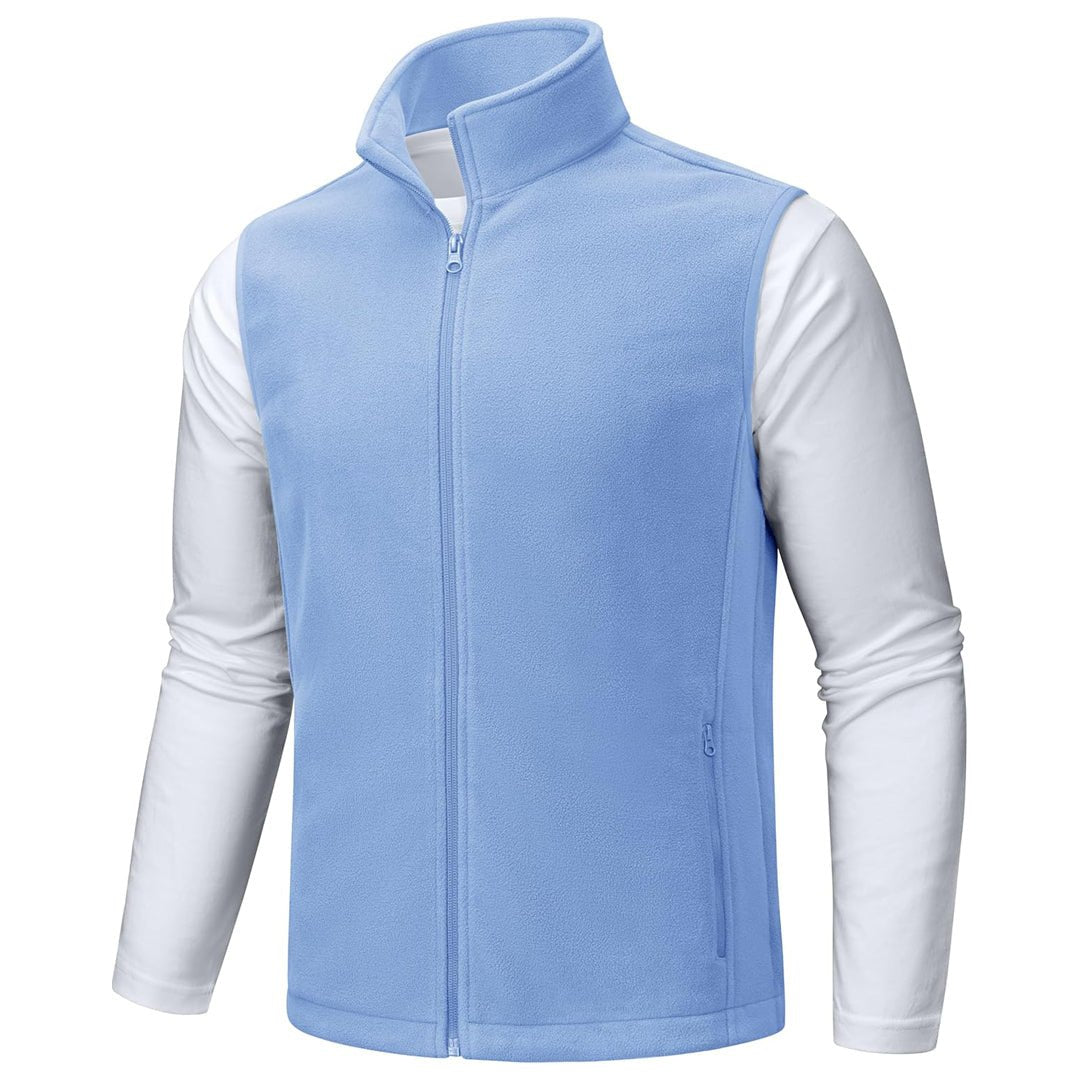 Men's Fleece Vest Sleeveless Outdoor Hiking Jacket