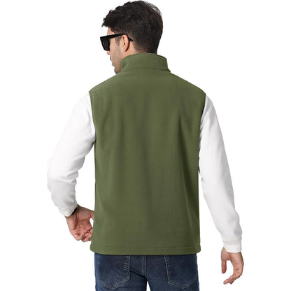 Men's Fleece Vest Sleeveless Outdoor Hiking Jacket
