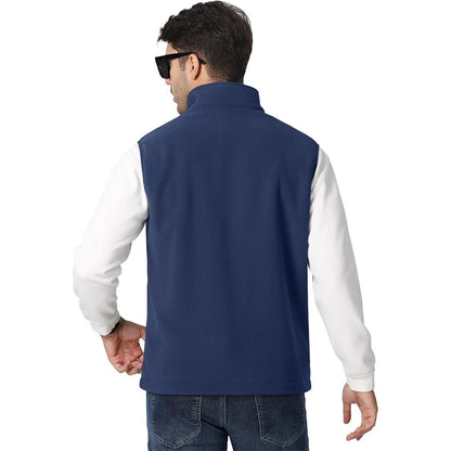 Men's Fleece Vest Sleeveless Outdoor Hiking Jacket