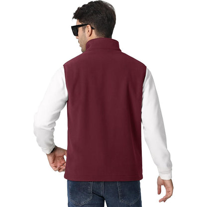 Men's Fleece Vest Sleeveless Outdoor Hiking Jacket
