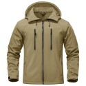 Men's Warm Fleece Lined Softshell Outdoor Jacket