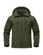 Men's Warm Fleece Lined Softshell Outdoor Jacket Men's Warm Fleece Lined Softshell Outdoor Jacket