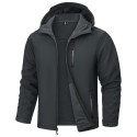 Men's Waterproof Fleece Lined Softshell Outdoor Jacket