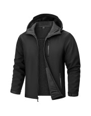 Men's Waterproof Fleece Lined Softshell Outdoor Jacket Men's Waterproof Fleece Lined Softshell Outdoor Jacket