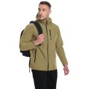 Men's Waterproof Fleece Lined Softshell Outdoor Jacket