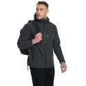Men's Waterproof Fleece Lined Softshell Outdoor Jacket